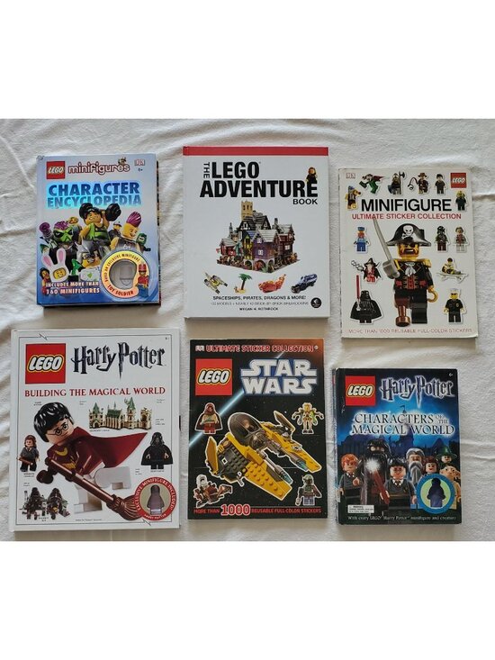 Lego Other - LEGO Sticker Book Minifigure Encyclopedia Star Wars Harry Potter Adventure Build